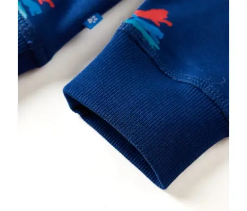 Vaikiškas Sportinis Megztinis, Tamsiai Mėlynos Spalvos, 140 Dydžio