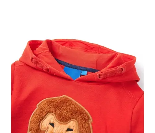Bērnu Džemperis Ar Kapuci, Sarkans, 116