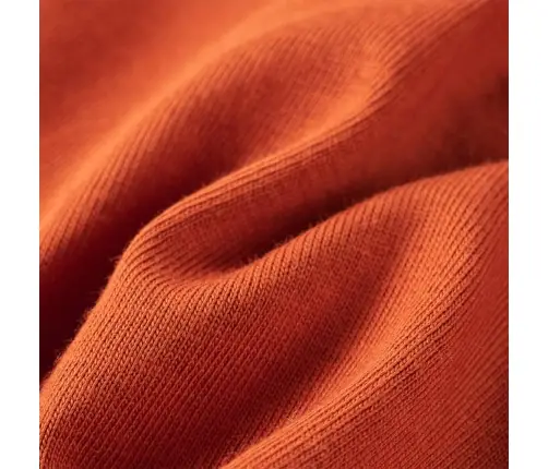 Vaikiški Marškinėliai Ilgomis Rankovėmis, Šviesūs Rūdžių, 128 Dydžio