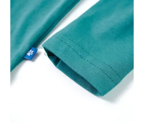 Bērnu Krekls Ar Garām Piedurknēm, Zilganzaļš, 92