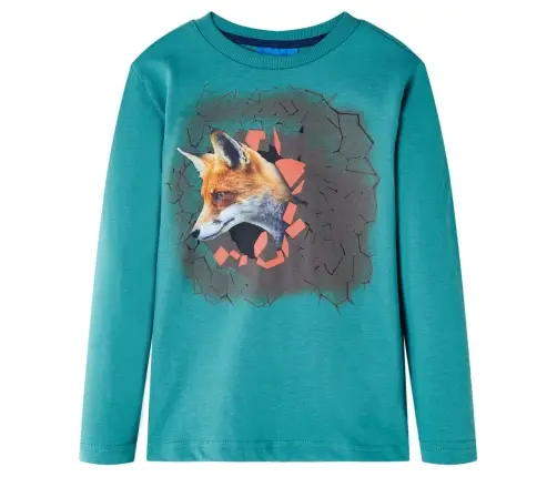 Vaikiški Marškinėliai Ilgomis Rankovėmis, Žydros Spalvos, 116 Dydžio