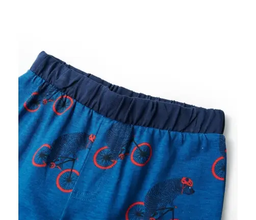 Bērnu Pidžama Ar Garām Piedurknēm, Benzīna Zila, 92