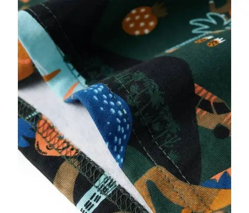 Bērnu Pidžama Ar Garām Piedurknēm, Tumši Zaļa, 128