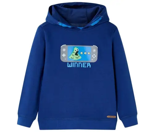 Bērnu Džemperis Ar Kapuci, Tumši Zils, 116