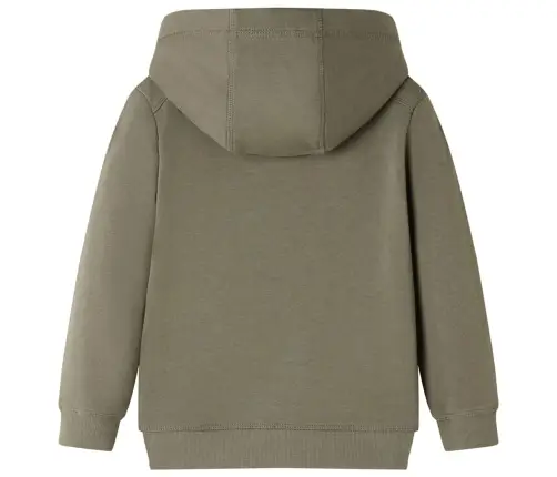 Vaikiškas Sportinis Megztinis Su Gobtuvu, Chaki Spalvos, 116 Dydžio