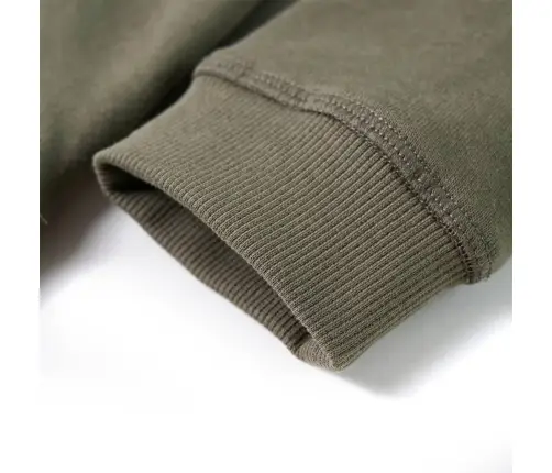 Vaikiškas Sportinis Megztinis Su Gobtuvu, Chaki Spalvos, 128 Dydžio