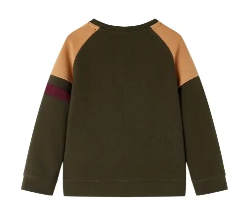 Bērnu Džemperis, Tumša Haki Krāsa, Gaiši Brūna Krāsa, 140