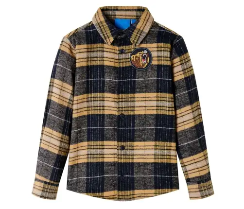 Vaikiški Languoti Marškiniai, Geltonos Ir Juodos Spalvos, 104 Dydžio