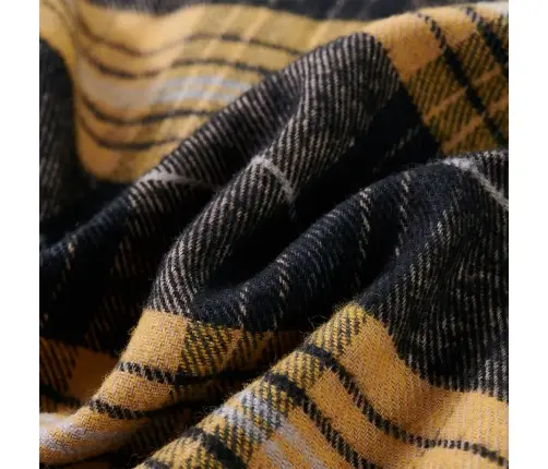 Bērnu Krekls, Rūtains, Dzeltens, Melns, 128