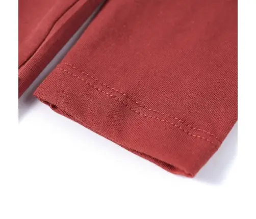 Bērnu Krekls Ar Garām Piedurknēm, Sarkanbrūns, 116