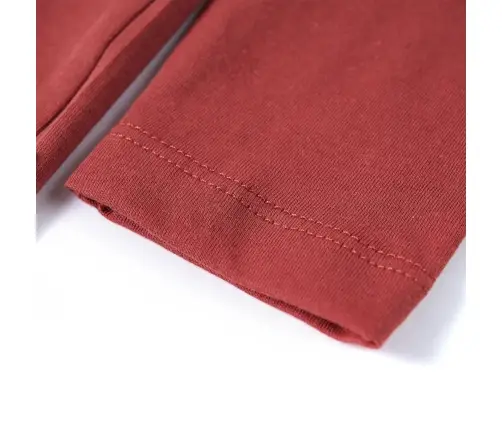 Vaikiški Marškinėliai Ilgomis Rankovėmis, Deginti Raudoni, 128 Dydžio