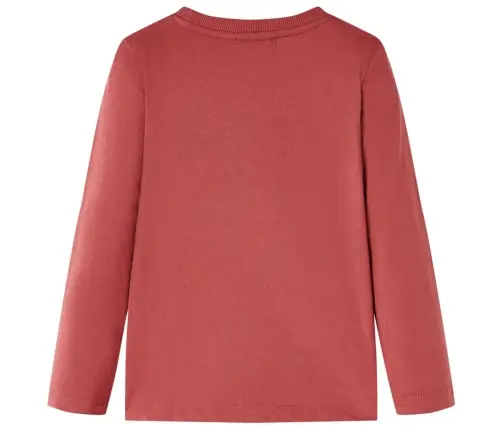 Bērnu Krekls Ar Garām Piedurknēm, Sarkanbrūns, 140