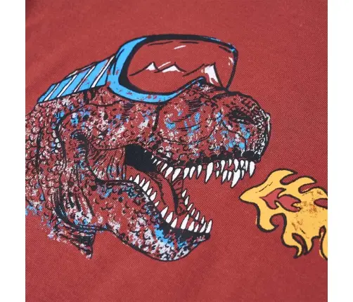 Bērnu Krekls Ar Garām Piedurknēm, Sarkanbrūns, 140