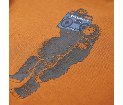 Vaikiški Marškinėliai Ilgomis Rankovėmis, Geltonai Rudi, 128 Dydžio