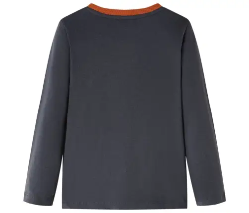 Bērnu Krekls Ar Garām Piedurknēm, Antracītpelēks, 116