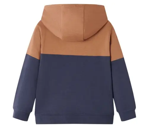 Vaikiškas Sportinis Megztinis Su Gobtuvu Ir Pusiniu Užtrauktuku, 128