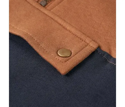 Vaikiškas Sportinis Megztinis Su Gobtuvu Ir Pusiniu Užtrauktuku, 128