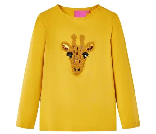 Pikkade Varrukatega Lastesärk, Tume Ooker, 92