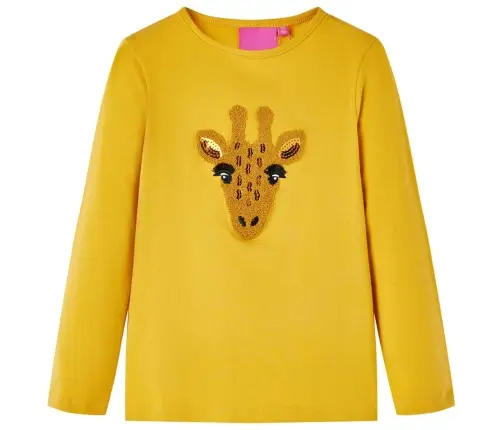 Pikkade Varrukatega Lastesärk, Tume Ooker, 116