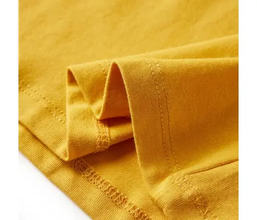 Bērnu Krekls Ar Garām Piedurknēm, Tumši Dzeltenbrūns, 140