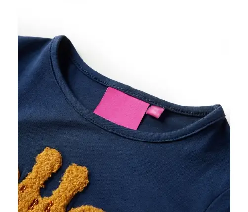 Vaikiški Marškinėliai Ilgomis Rankovėmis, Tamsiai Mėlyni, 116 Dydžio