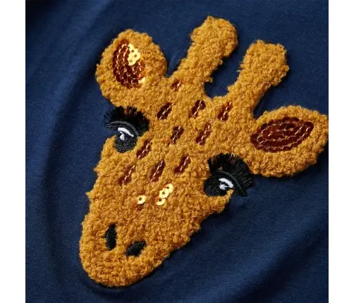 Vaikiški Marškinėliai Ilgomis Rankovėmis, Tamsiai Mėlyni, 116 Dydžio