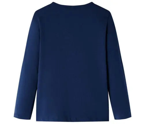 Vaikiški Marškinėliai Ilgomis Rankovėmis, Tamsiai Mėlyni, 104 Dydžio