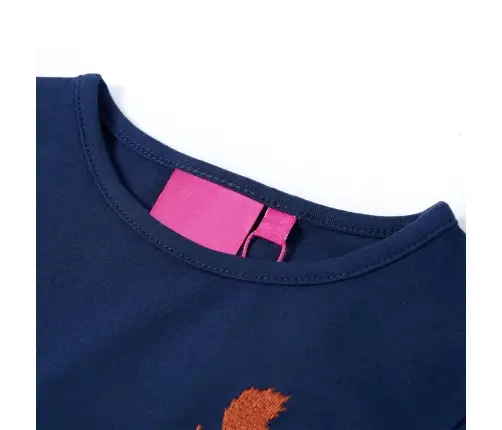 Vaikiški Marškinėliai Ilgomis Rankovėmis, Tamsiai Mėlyni, 104 Dydžio