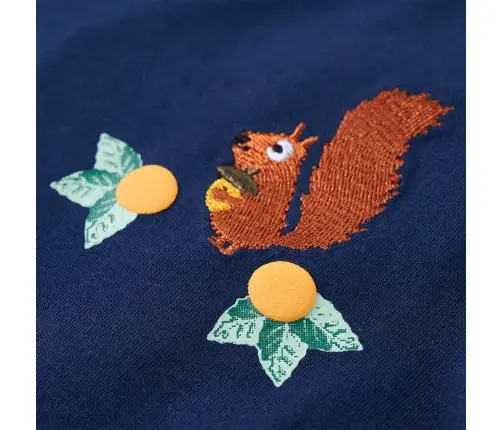 Vaikiški Marškinėliai Ilgomis Rankovėmis, Tamsiai Mėlyni, 104 Dydžio