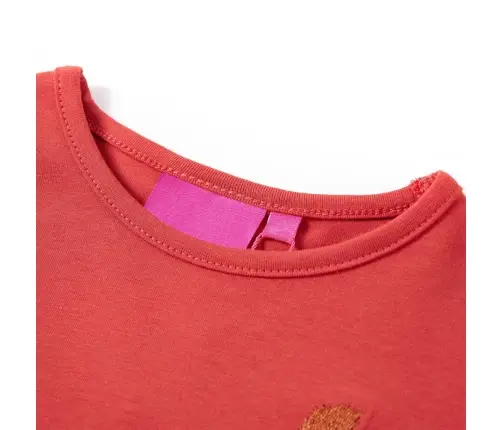 Bērnu Krekls Ar Garām Piedurknēm, Sarkanbrūns, 116