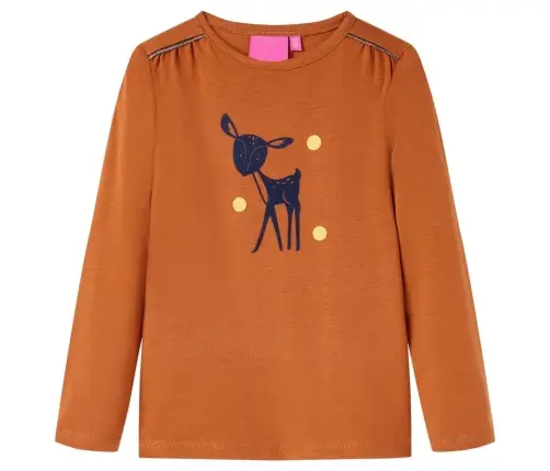 Pikkade Varrukatega Lastesärk, Konjakipruun, 116