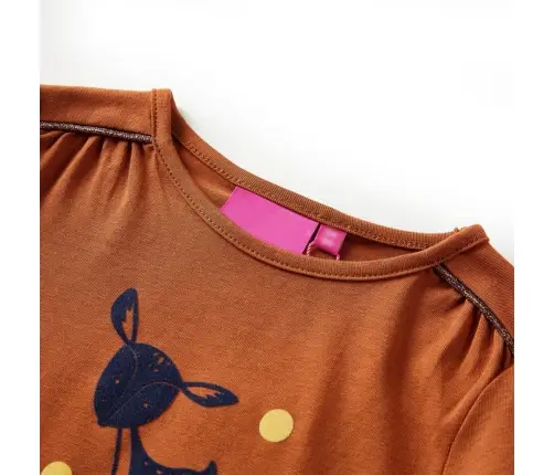 Pikkade Varrukatega Lastesärk, Konjakipruun, 116