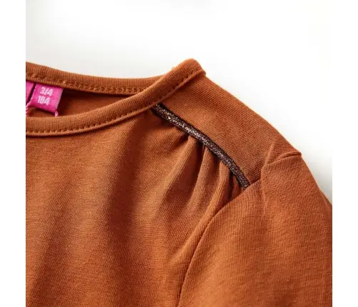 Pikkade Varrukatega Lastesärk, Konjakipruun, 116