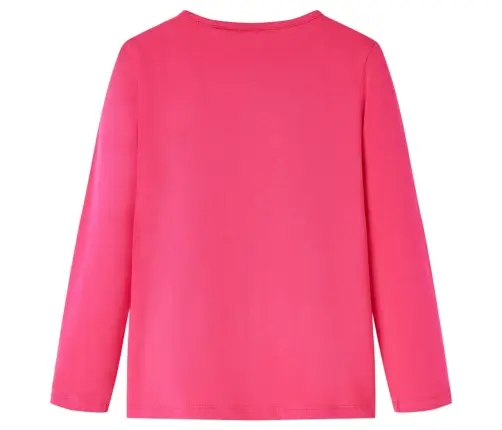Vaikiški Marškinėliai Ilgomis Rankovėmis, Ryškiai Rožiniai, 116 Dydžio