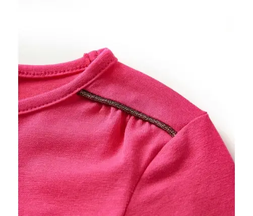 Vaikiški Marškinėliai Ilgomis Rankovėmis, Ryškiai Rožiniai, 116 Dydžio