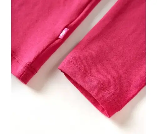 Bērnu Krekls Ar Garām Piedurknēm, Koši Rozā, 140