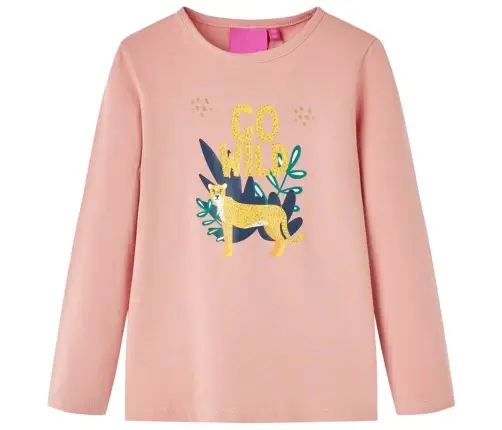 Bērnu Krekls Ar Garām Piedurknēm, Gaiši Rozā, 128