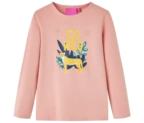 Pikkade Varrukatega Lastesärk, Heleroosa, 140