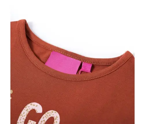 Pikkade Varrukatega Lastesärk, Konjakipruun, 128