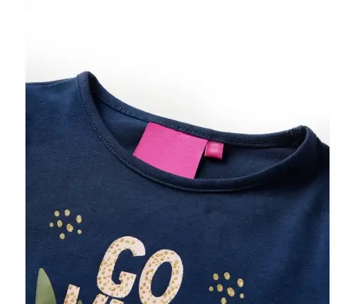 Pikkade Varrukatega Lastesärk, Tumesinine, 128