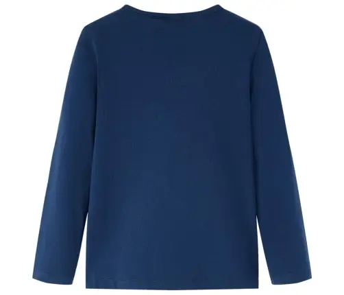 Vaikiški Marškinėliai Ilgomis Rankovėmis, Tamsiai Mėlyni, 140 Dydžio