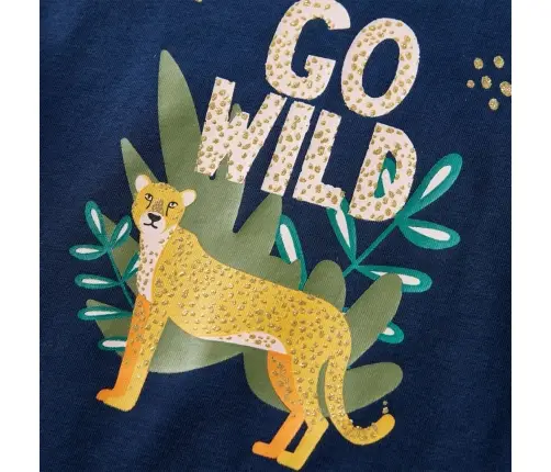 Vaikiški Marškinėliai Ilgomis Rankovėmis, Tamsiai Mėlyni, 140 Dydžio