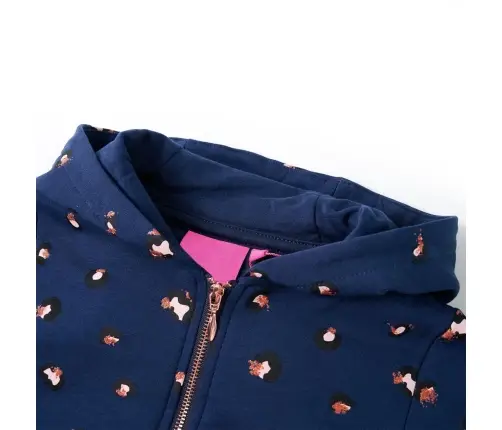 Bērnu Jaka Ar Kapuci, Tumši Zila, 92