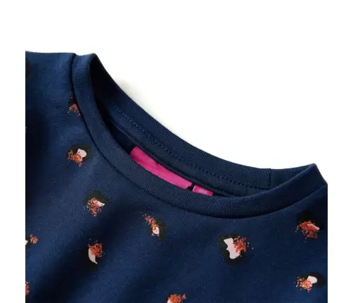 Pikkade Varrukatega Laste Kleit, Tumesinine, 92