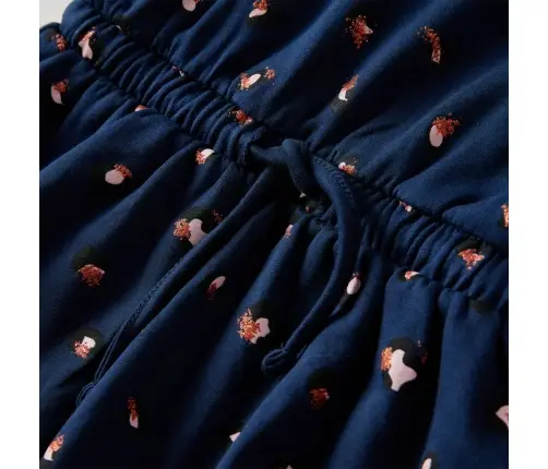 Vaikiška Suknelė Ilgomis Rankovėmis, Tamsiai Mėlyna, 140 Dydžio