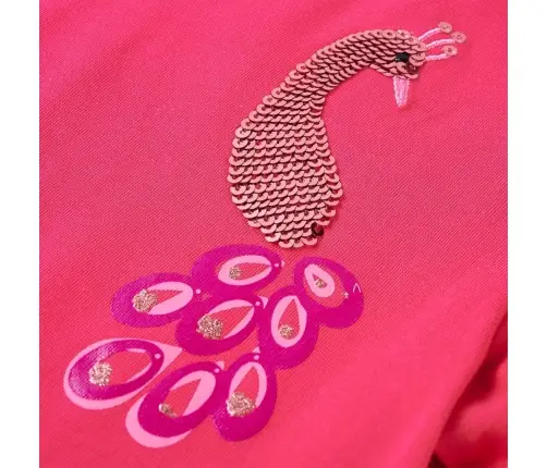 Bērnu Krekls Ar Garām Piedurknēm, Koši Rozā, 92