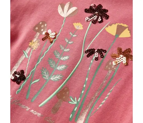 Pikkade Varrukatega Lastesärk, Vanaroosa, 128