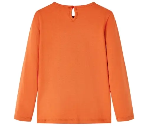 Vaikiški Marškinėliai Ilgomis Rankovėmis, Oranžiniai, 92 Dydžio