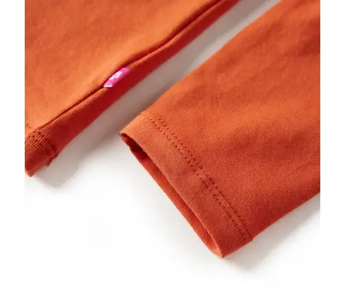 Vaikiški Marškinėliai Ilgomis Rankovėmis, Oranžiniai, 92 Dydžio