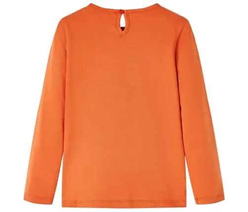 Vaikiški Marškinėliai Ilgomis Rankovėmis, Oranžiniai, 116 Dydžio